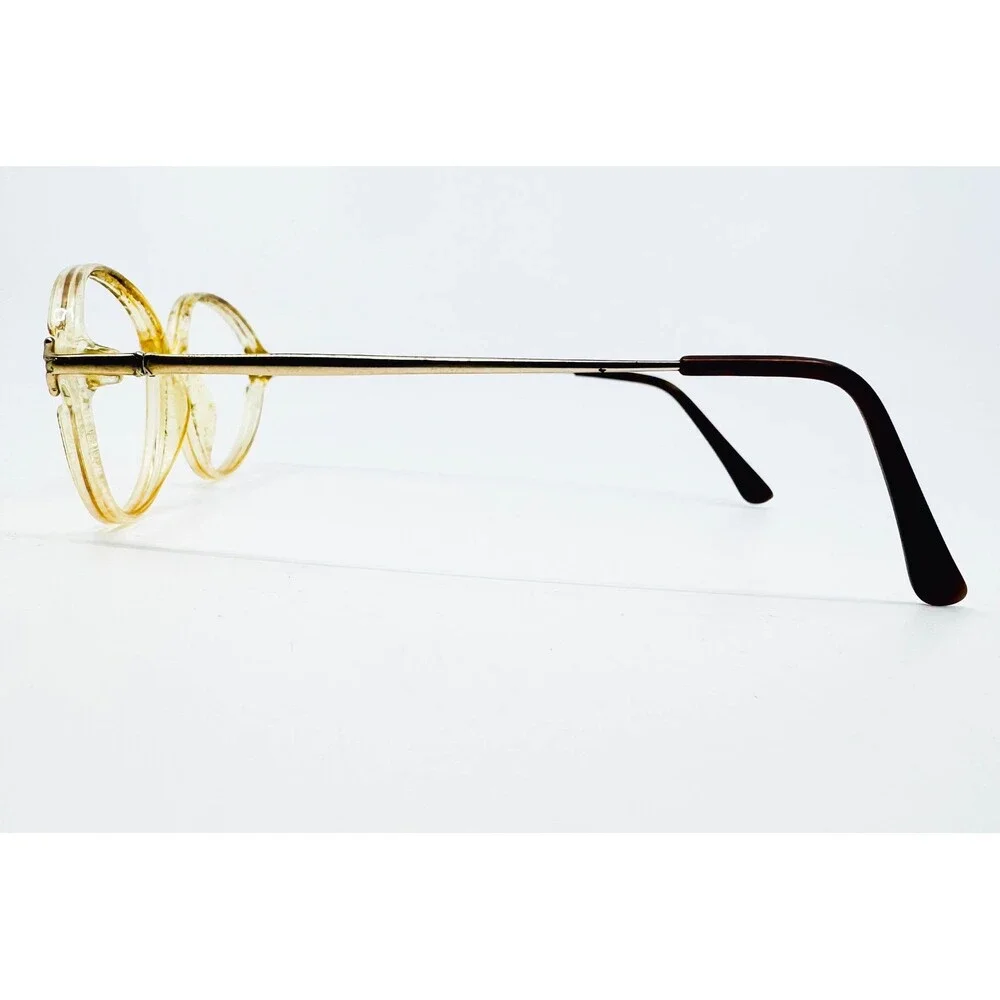 Gloria Vanderbilt Eyeglasses Women Gold Tone Oval Frame Zyloware 750 54-18-135